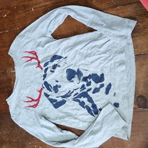 Gap dog reindeer ls top